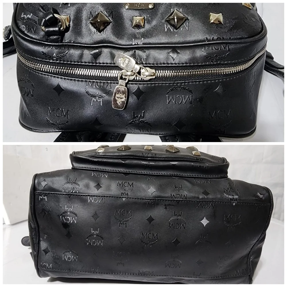 MCM Honshu Tantris Studded Backpack Black